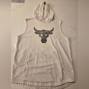 Sleeveless Hoodie with Bull Logo